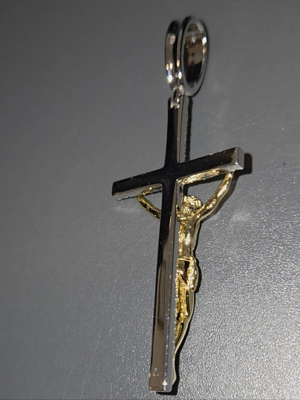 Iced Out 3D Jesus On Cross Moissanite Pendant - 14k Gold Vermeil/ 925 Silver NEW